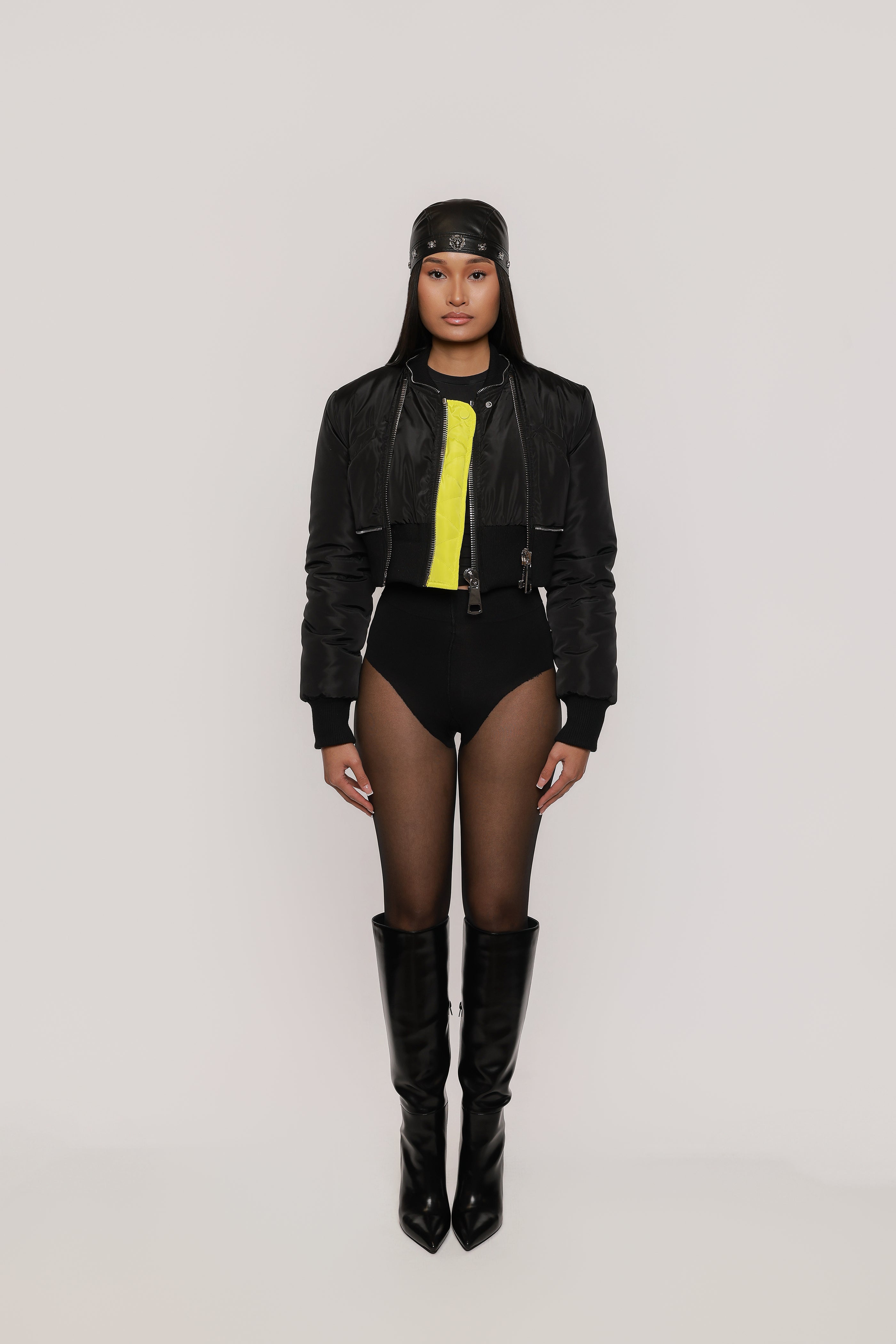 MIKO CROPPED UTILITY BOMBER JACKET – MUSE BRND