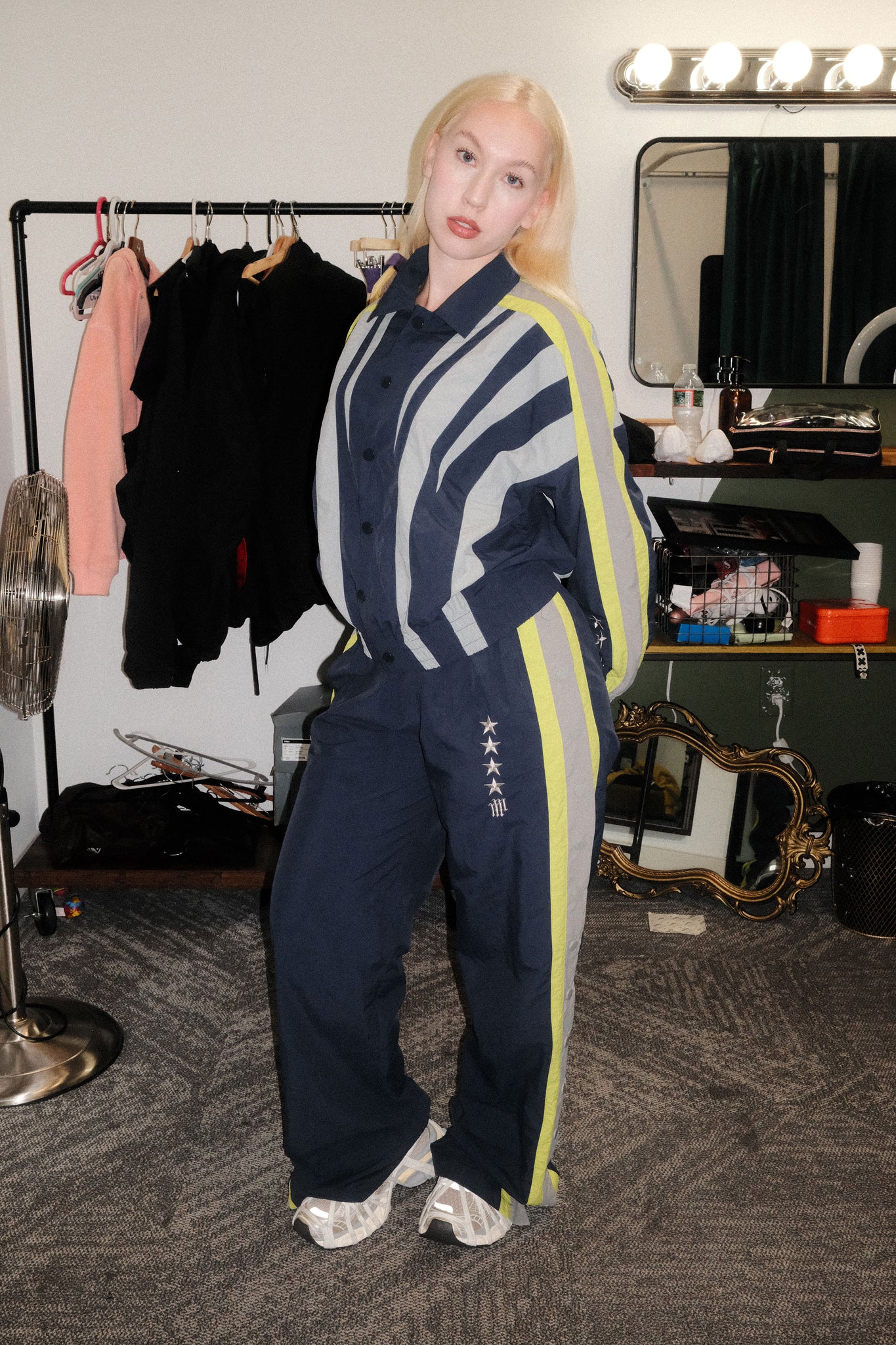 (PRE-ORDER SHIPS 4-6 WEEKS) OLYMPIA TRACK PANT -- NAVY BLUE