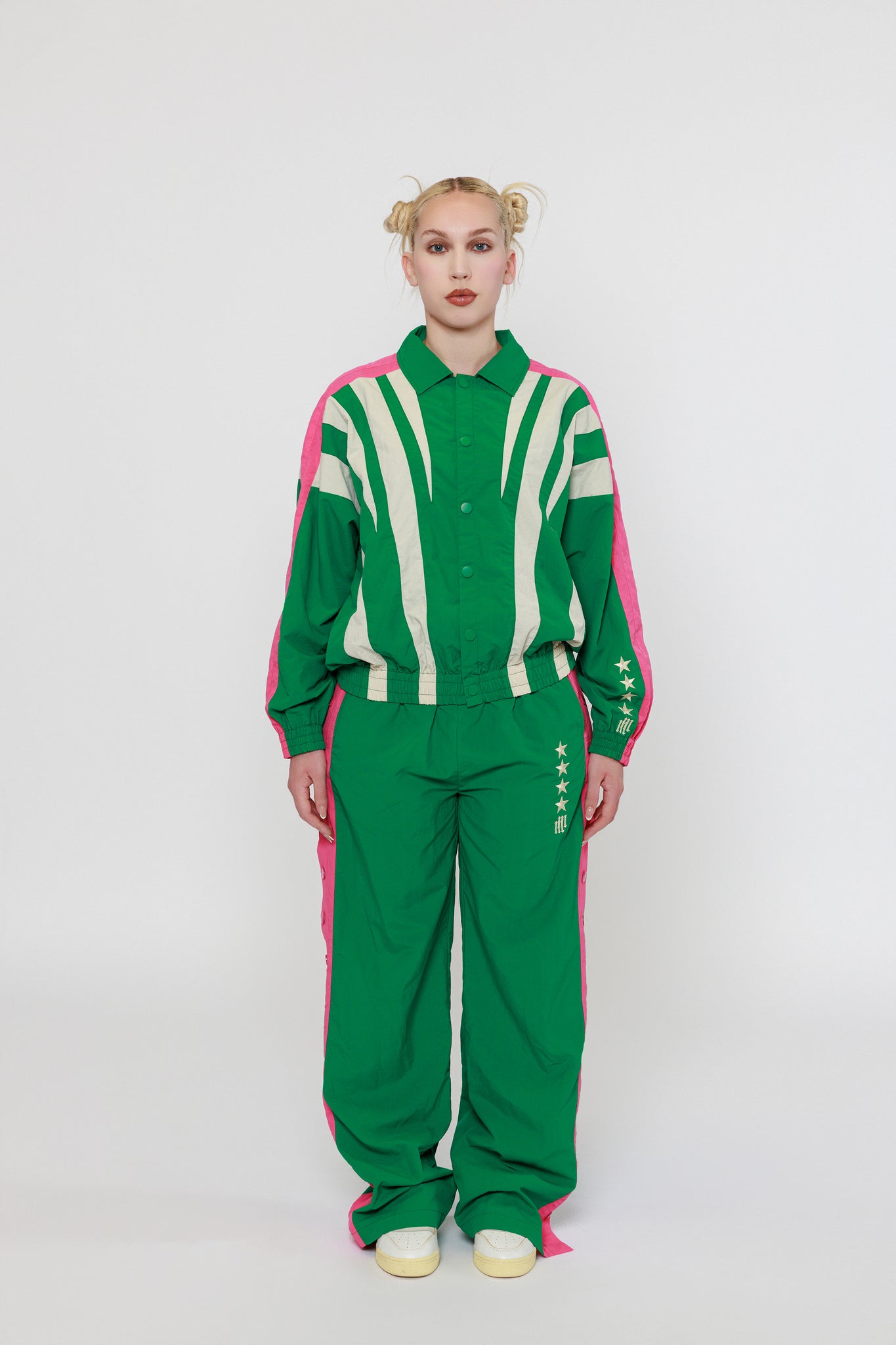 OLYMPIA TRACK JACKET -- GREEN