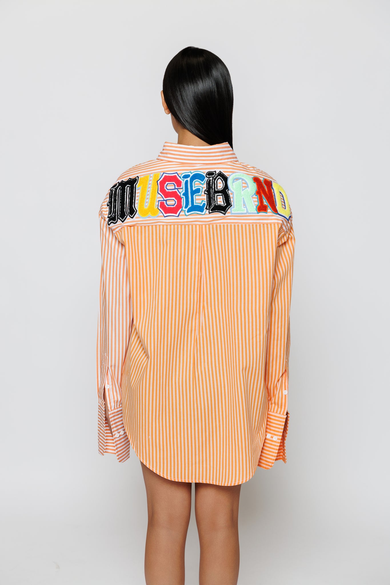 LEE VARSITY BUTTON DOWN -- ORANGE STRIPE