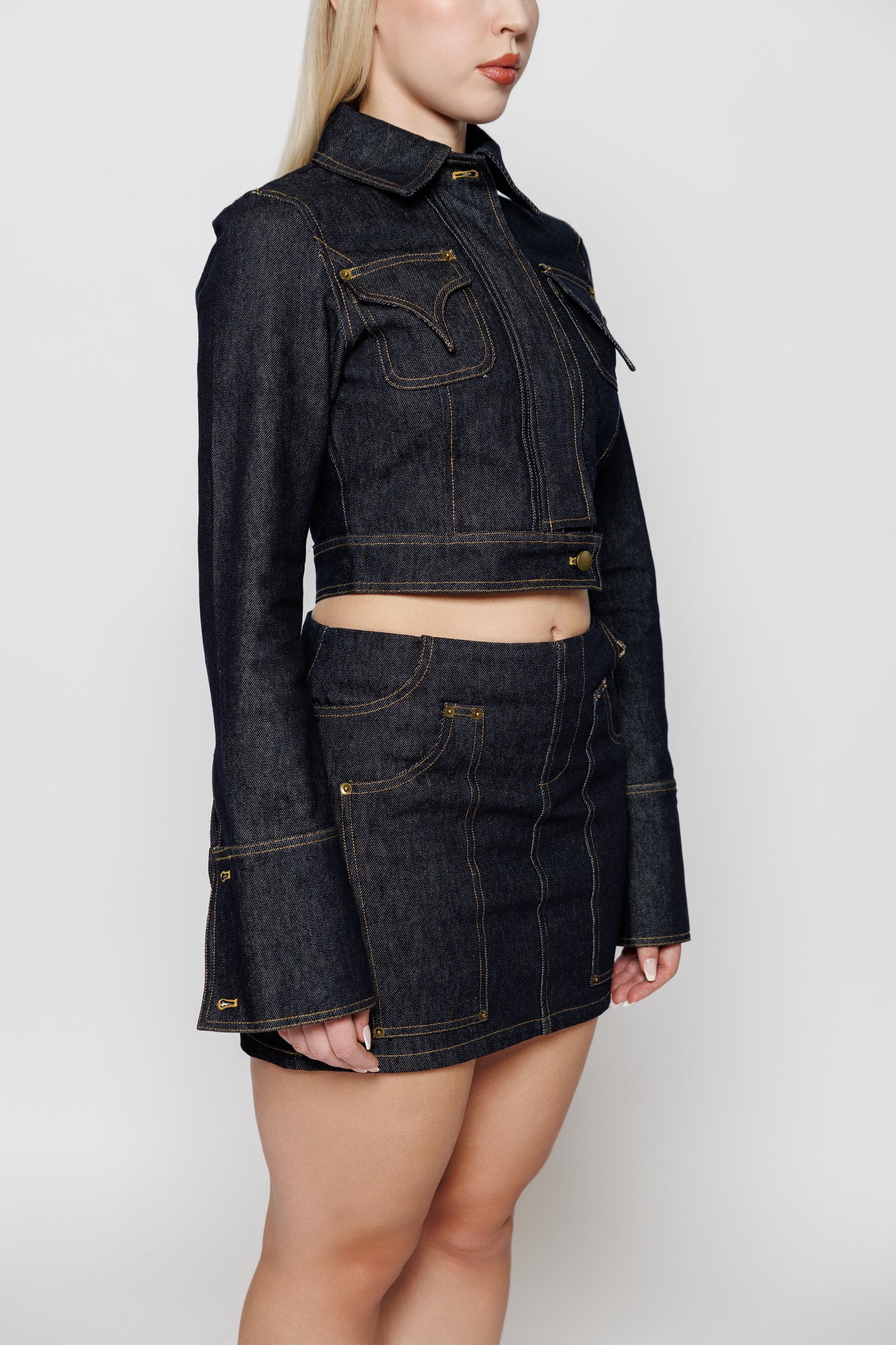 MARLEI DENIM MINI SKIRT