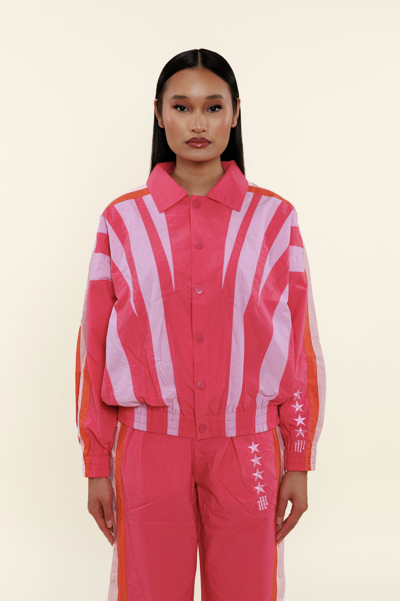 OLYMPIA TRACK JACKET -- PINK