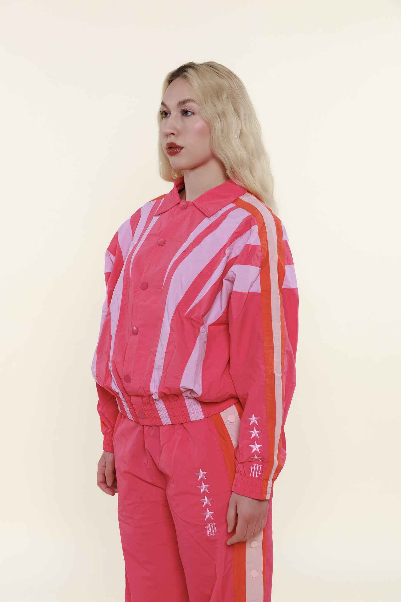 OLYMPIA TRACK JACKET -- PINK