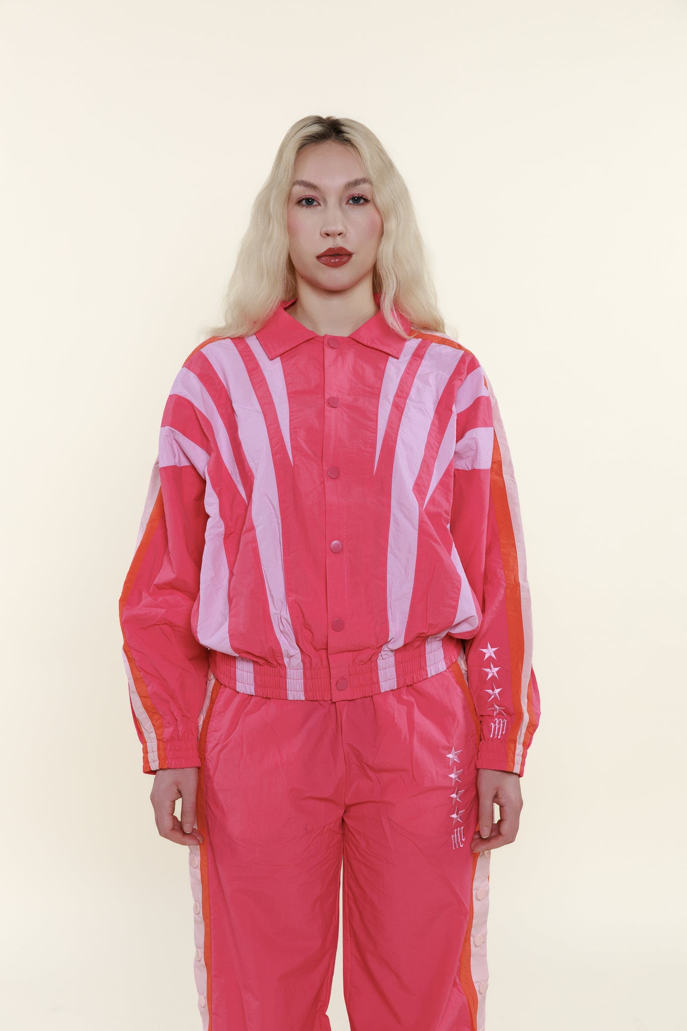 OLYMPIA TRACK JACKET -- PINK