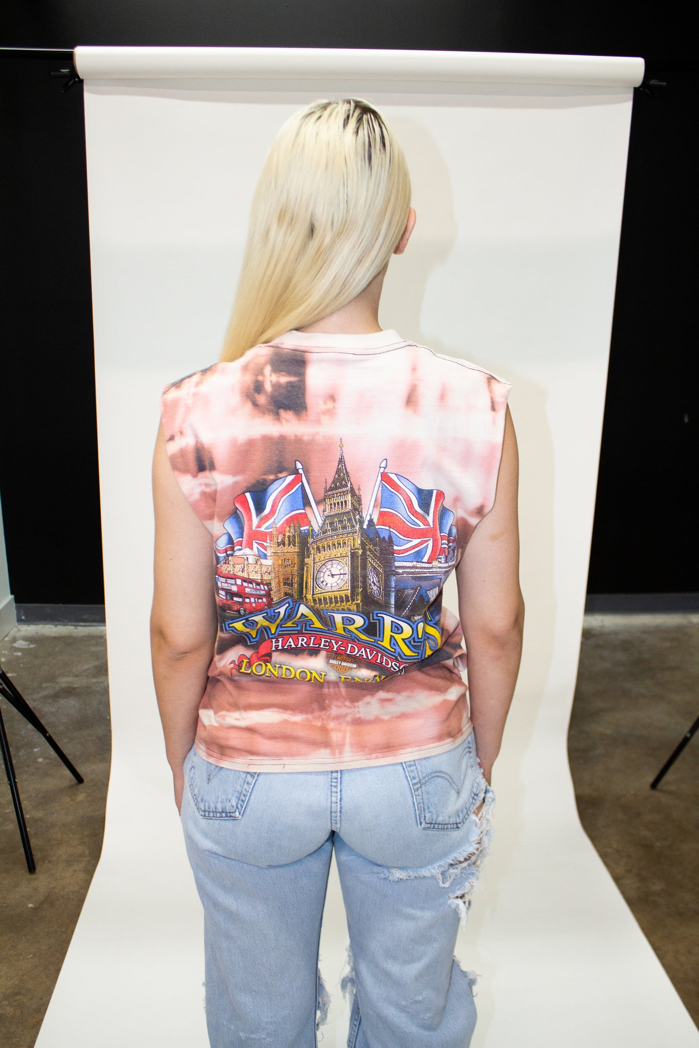 LONDON VINTAGE REWORKED HARLEY TEE