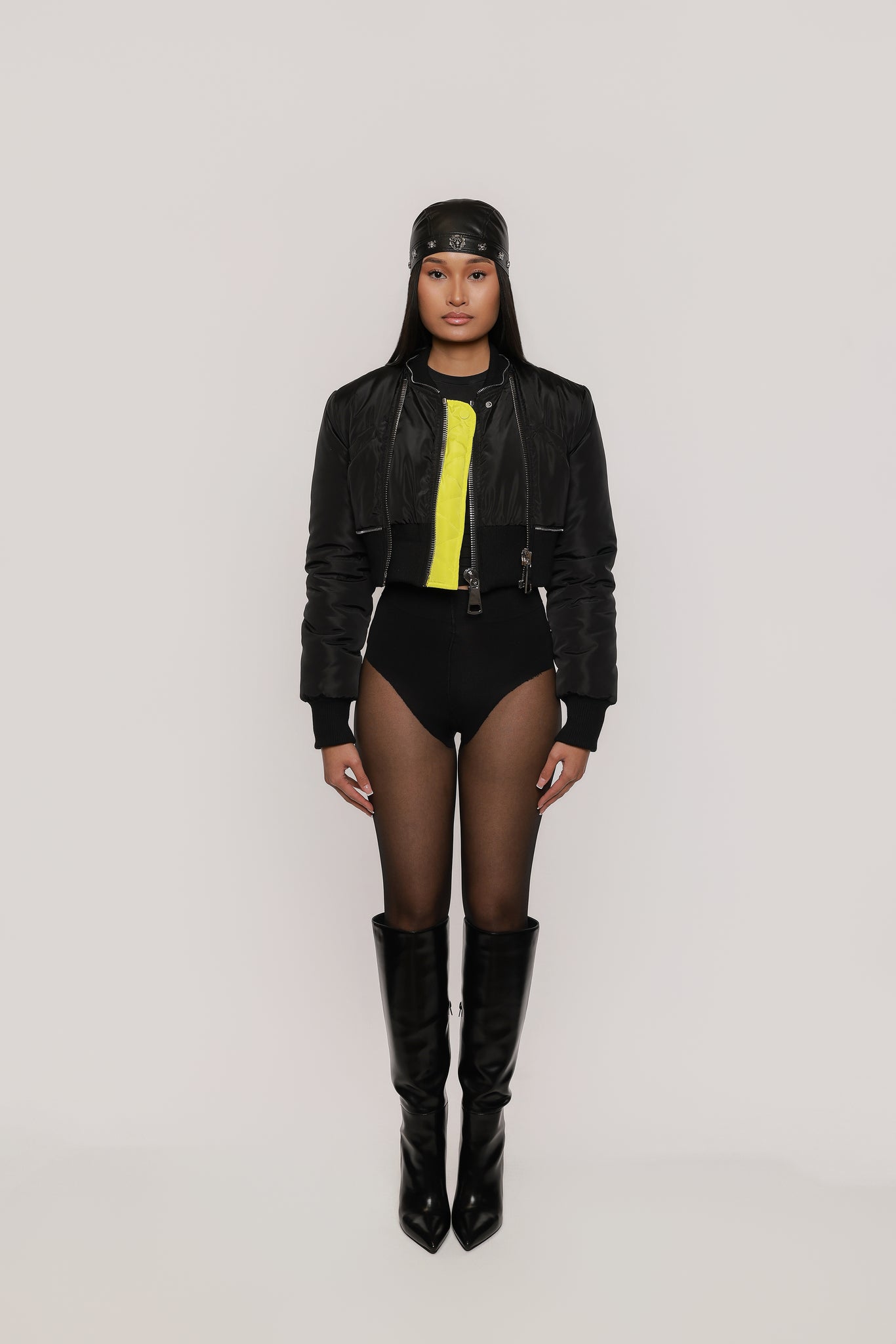 MIKO CROPPED UTILITY BOMBER JACKET – MUSE BRND